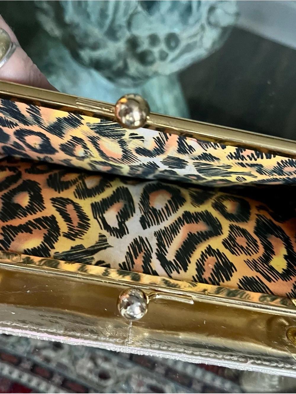 Rare Barbie Luxe by Patricia Field Metallic Bronze Gold Wallet